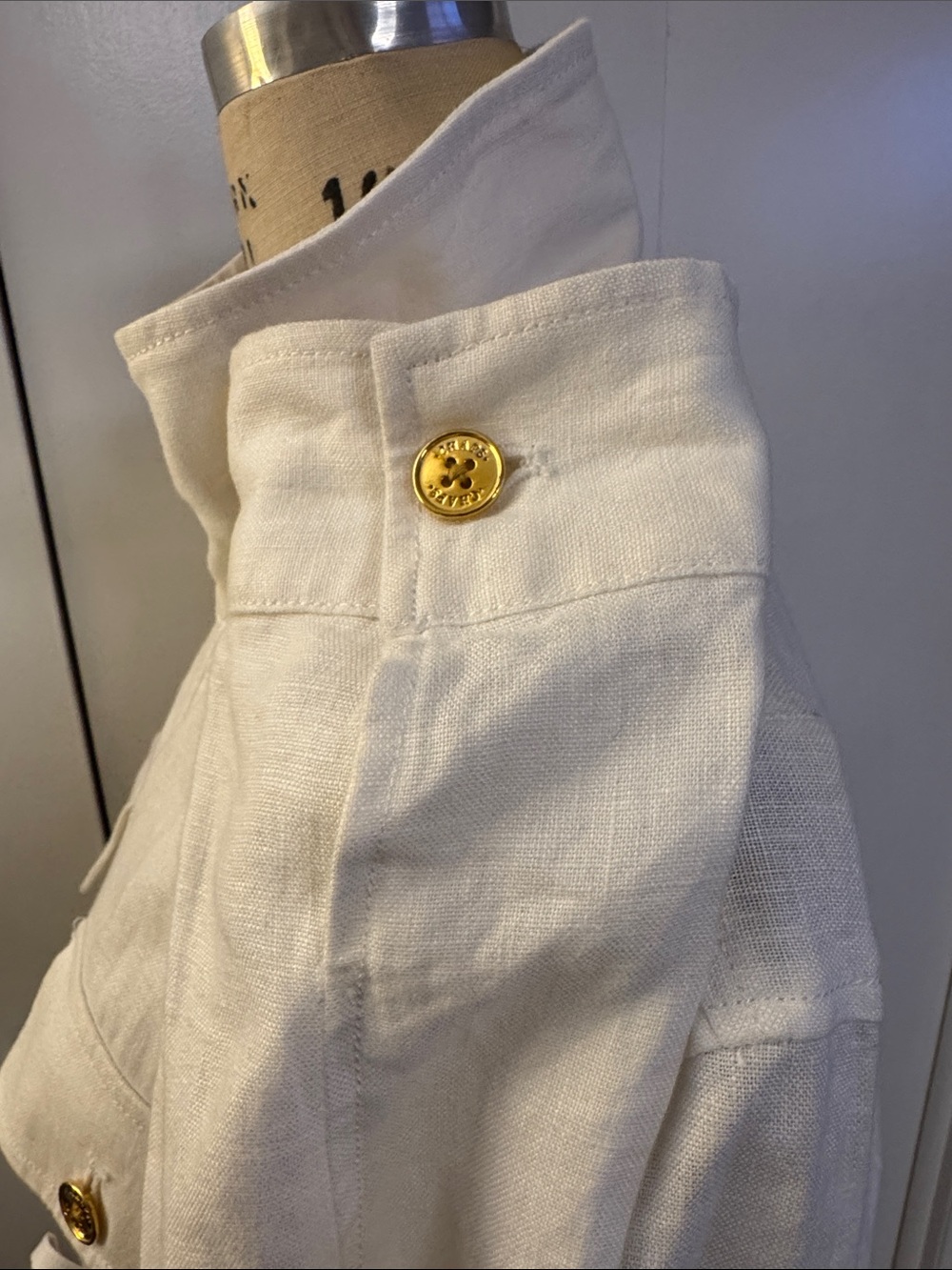 Chaps white Utility Jacket with Drawstring Waist - Picture 5 of 6